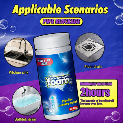 Drain Clog Remover, Wild Tornado Sink and Drain Cleaner, Pipe Dredging Agent, Sink & Toilet Clog Remover, Mild Formula Cleaning for Kitchen & Bathroom Cleaning (7.5 FL OZ (Pack of 1), Unscented)