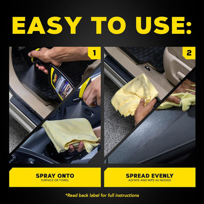 Meguiar's G16216 Ultimate Interior Detailer, Protects Interior Surfaces from Dirt and Grime, Leaves Your Surfaces Protected from UV Rays and Giving It a Lasting Finish, 15.2 Oz Spray Bottle