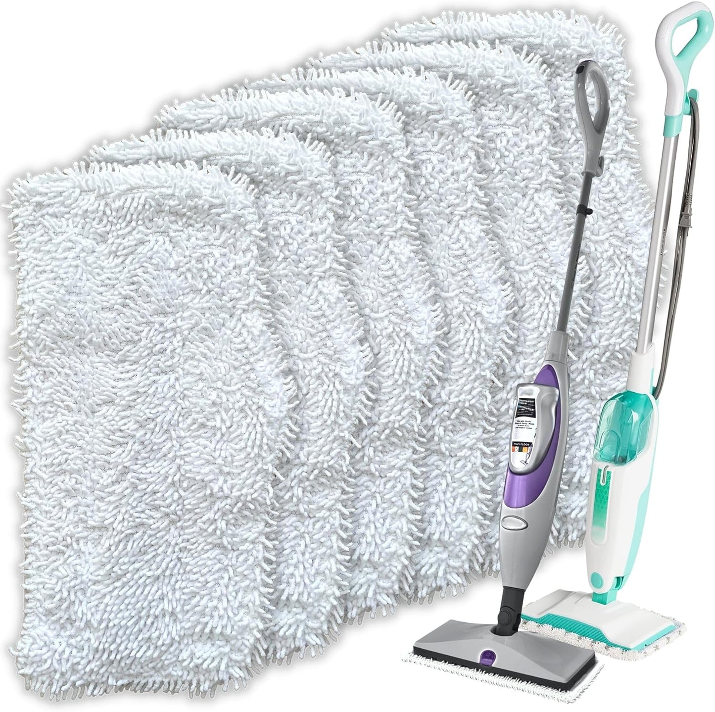 Flammi Steam Mop Pads for Shark S1000/S3101/S3250/SK Series SK410 SK435CO SK460 SK140 SK141 S3251 Steam Mop Replacement Pads, 4 Pack