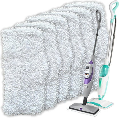 Flammi Steam Mop Pads for Shark S1000/S3101/S3250/SK Series SK410 SK435CO SK460 SK140 SK141 S3251 Steam Mop Replacement Pads, 4 Pack