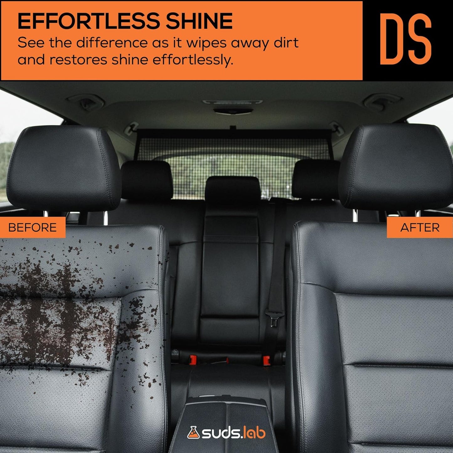 Suds Lab DS Microfiber Detailing Scrub Pad 3 Pack - Car Interior Cleaning & Detailing Microfiber Scrub Pads - Set of 3 - Safe On Leather, Vinyl, Plastic, Etc.