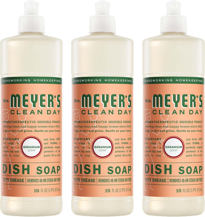 MRS. MEYER'S CLEAN DAY Liquid Dish Soap, Honeysuckle Scent, 16 Fl Oz Bottle