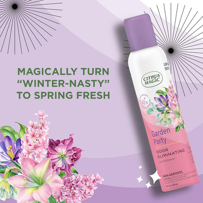 Citrus Magic Limited Edition Odor Eliminating Air Freshener Spray, Assorted Spring Fragrances, 3-Ounce, Pack of 3