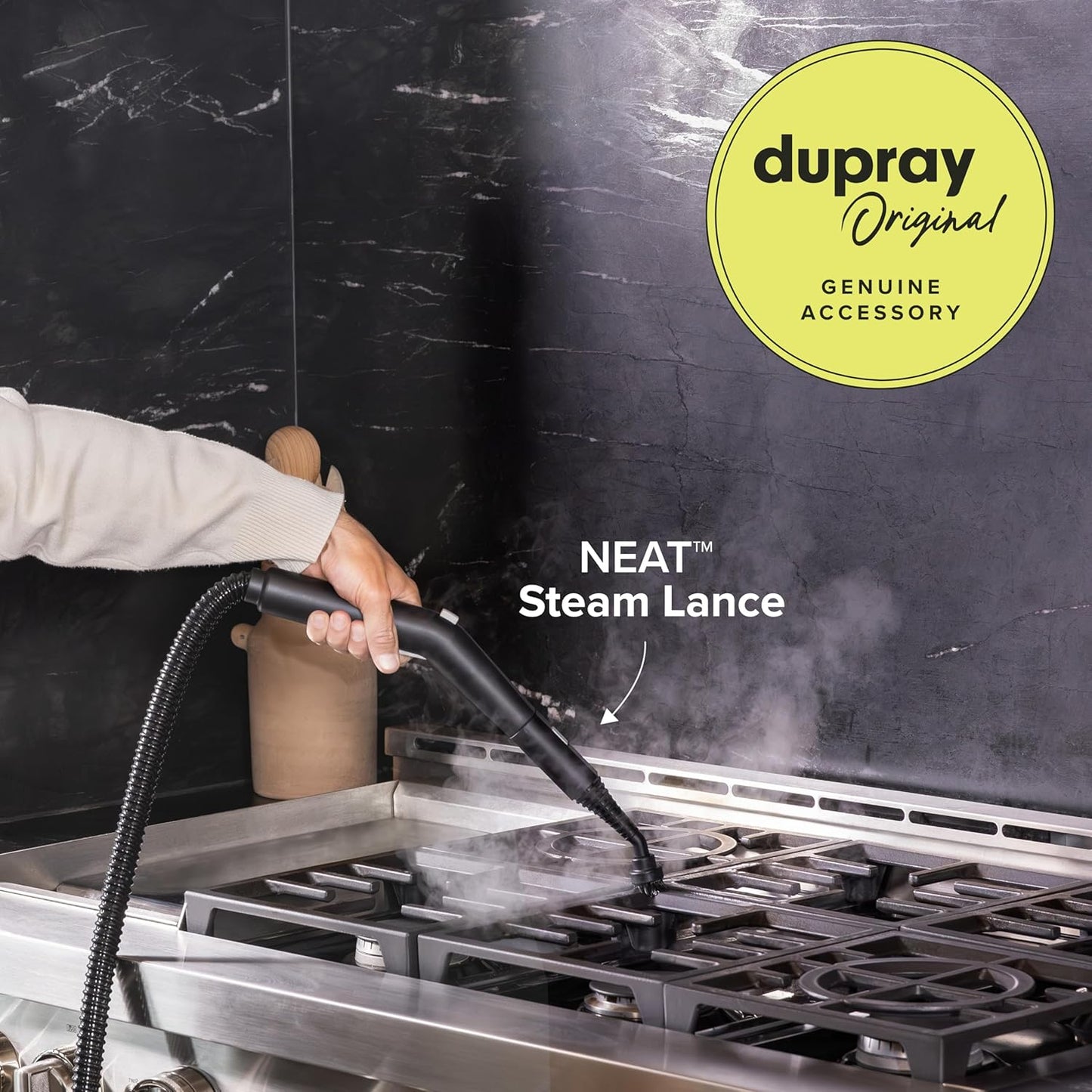 Dupray Neat Single Extension Tube for Steam Cleaner (Accessory Part) – Extended Reach for Hard-to-Access Areas