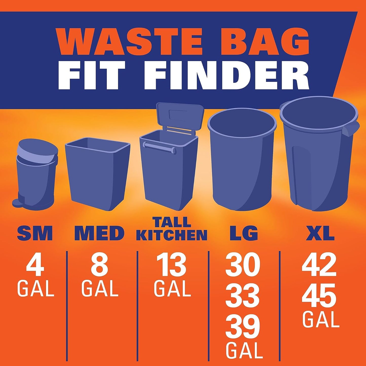 Hefty Small Trash Bags, Flap Tie, Lavender & Sweet Vanilla Scent, 4 Gallon, 26 Count