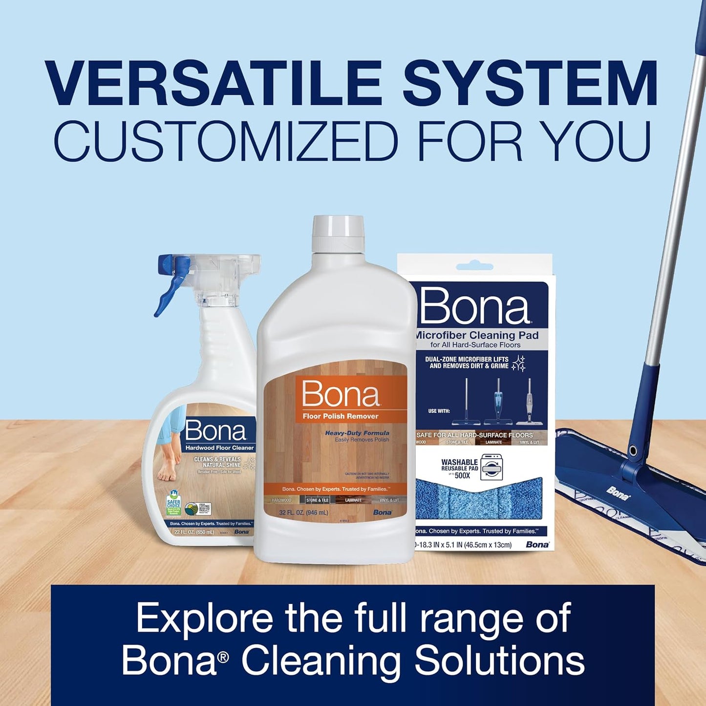 Bona Floor Polish Remover - Covers 200sqft - 32 Fl Oz