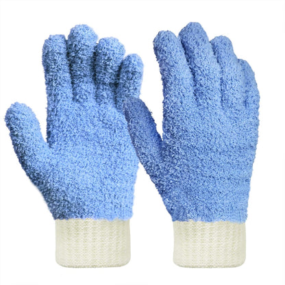MIG4U Microfiber Dusting Gloves House Cleaning Glove for Blinds, Windows, Shutters, Furniture, and Car, Reusable Lint-Free Pink 1 Pair S/M
