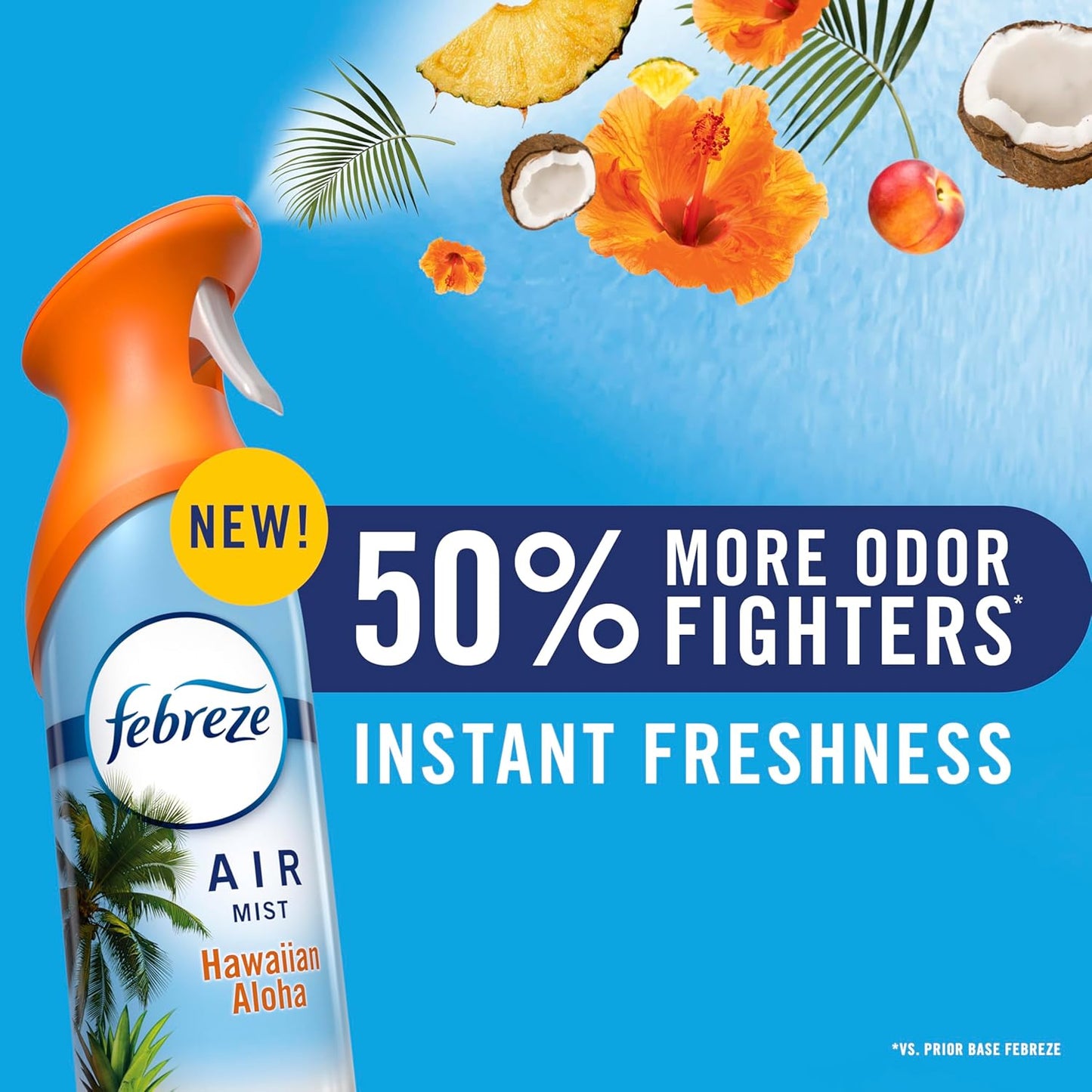 Febreze Air Mist Air Freshener Spray, Odor-Fighting Room Spray, Air Fresheners for Home and Bathroom and Kitchen, Aerosol Can, HD Pet Odor Fighter Scent, 8.8oz (Pack of 3)