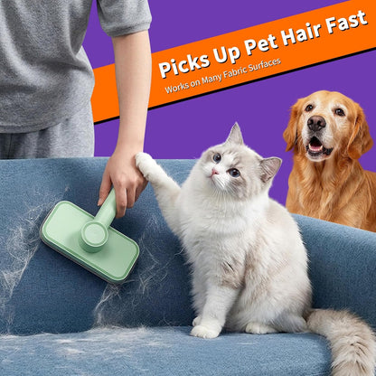 Rundik Pet Hair Remover – Reusable Lint Remover for Dog and Cat Hair Electrostatic Lint Brush Magic Pet Hair Removal Tool for Clothes, Couch, Carpet, Car, Rugs, Bedding, Fabric Furniture