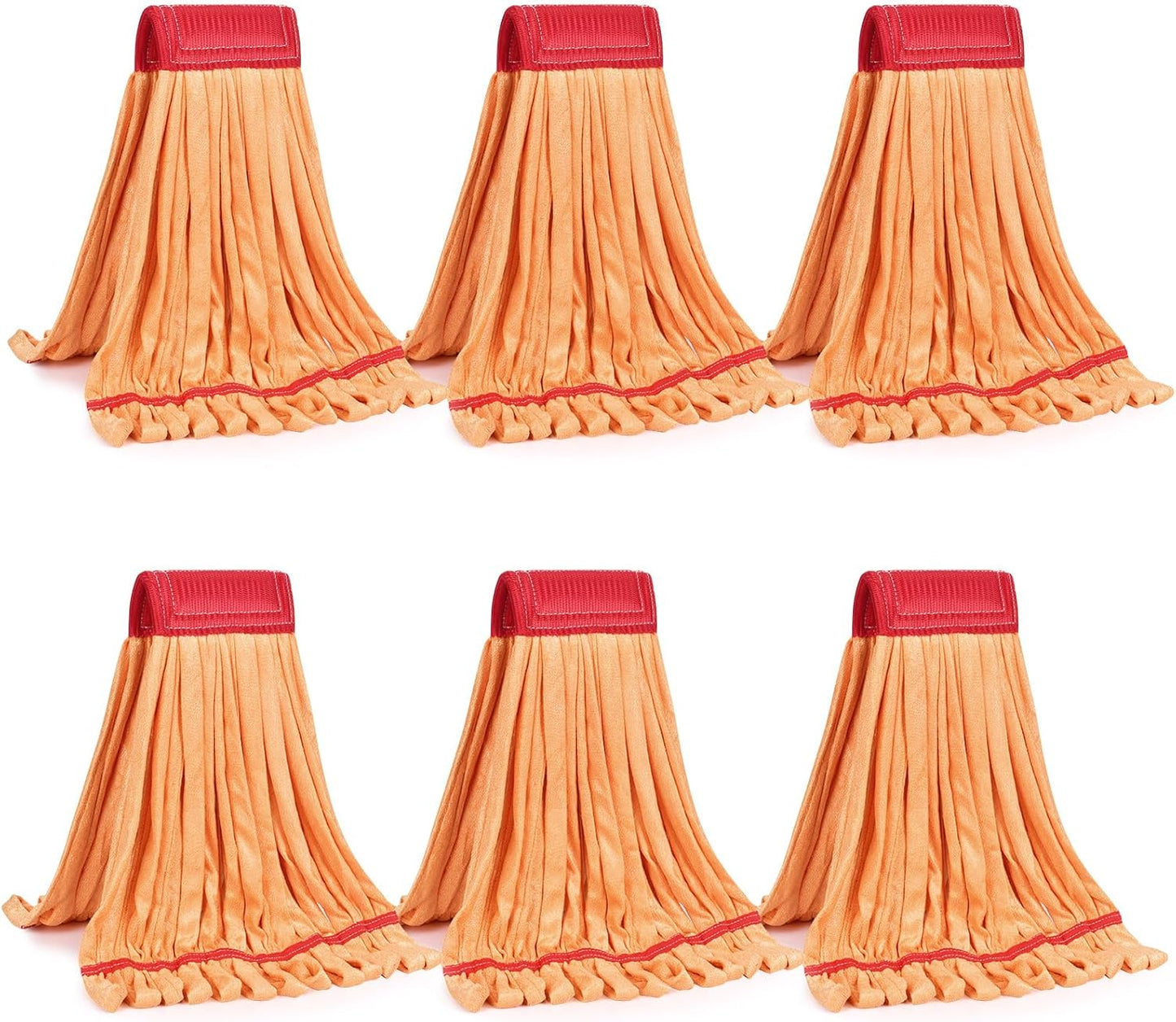 Matthew Cleaning Microfiber Tube Mop(Meduim,Blue,3Pack) Heavy Duty Mop Head Replacement,Excellent Absorbency,Premium launderability,Reusable,Loop end for Home,Commercial&Industrial Use