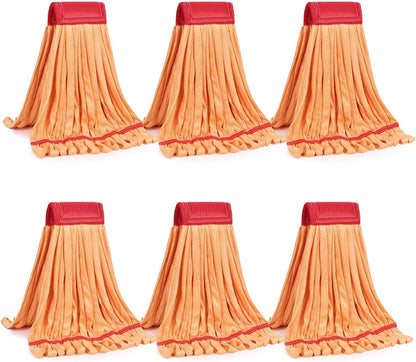 Matthew Cleaning Microfiber Tube Mop(Meduim,Blue,3Pack) Heavy Duty Mop Head Replacement,Excellent Absorbency,Premium launderability,Reusable,Loop end for Home,Commercial&Industrial Use