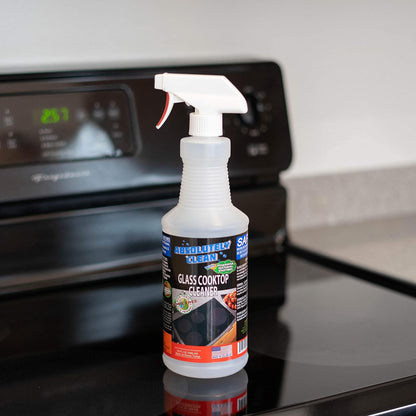 Absolutely Clean Amazing Ceramic & Glasstop oven cleaner heavy duty- Fume Free & Scratch Free - Streakfree - Powerful, Natural Enzymes - USA Made (16 oz)