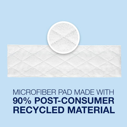 Bona Multi-Surface Floor Cleaning Pads - 18 Refills - Heavy-Duty, Disposable, Microfiber Pads for Easy Floor Cleaning