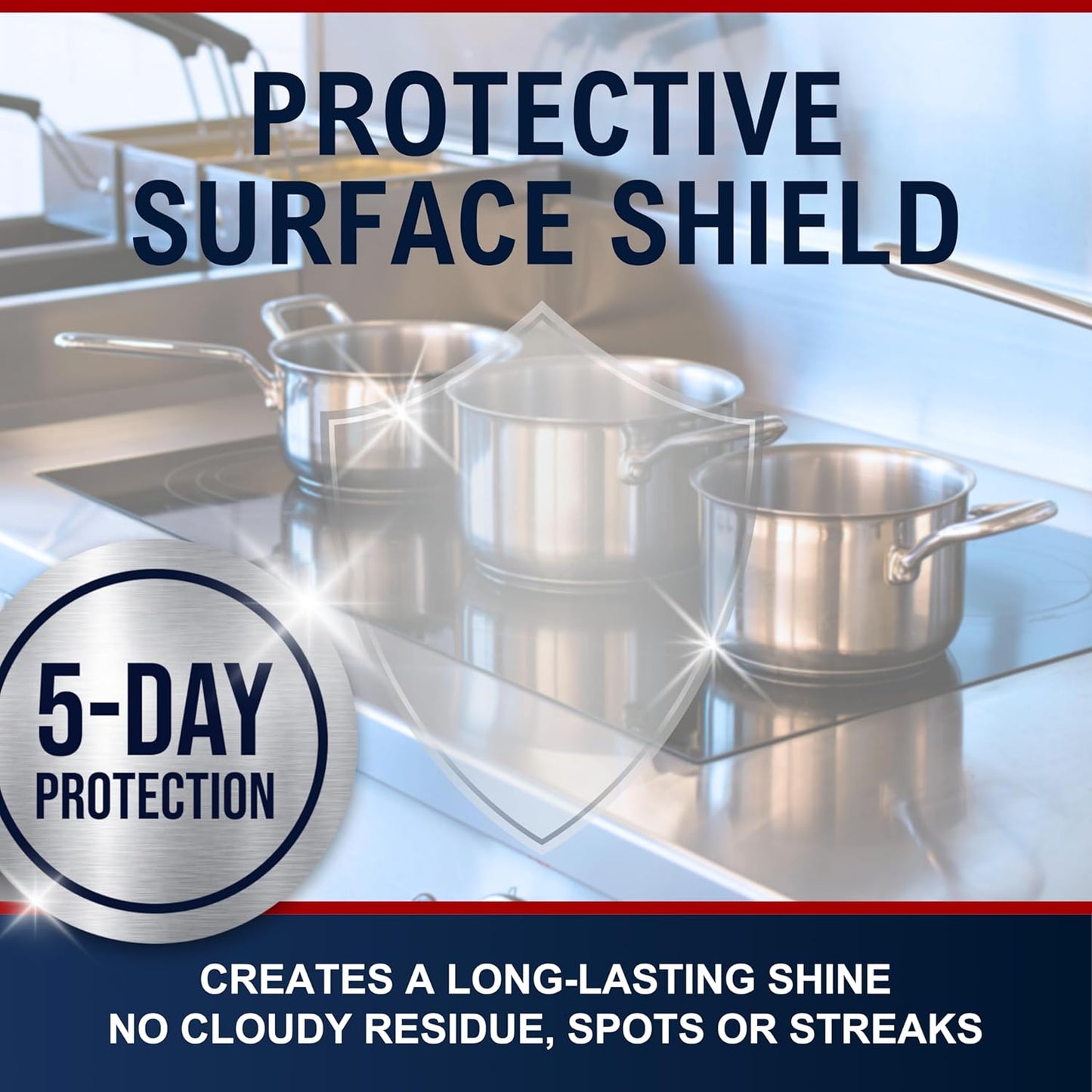 PENTAGON SAFETY EQUIPMENT Stainless Steel Cleaner Spray, 5 Day Nano Barrier Protection, Safe around pets, Unscented, Made in USA