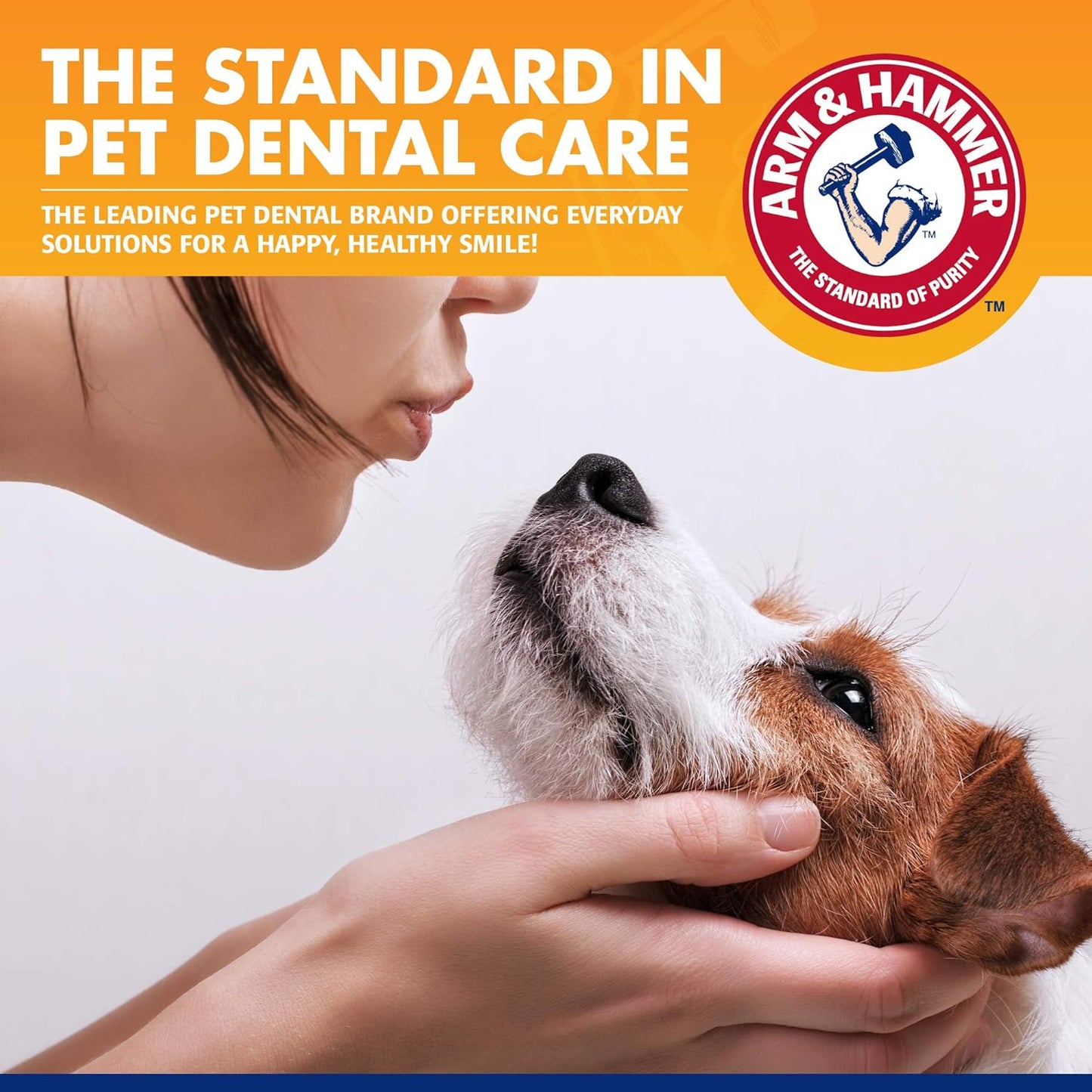 Arm & Hammer for Pets Tartar Control Dog Dental Kit, Enzymatic Toothpaste with Toothbrush and Fingerbrush, Baking Soda Formula Reduces Plaque and Tartar, Safe for Puppies, Beef Flavor, 3-Piece