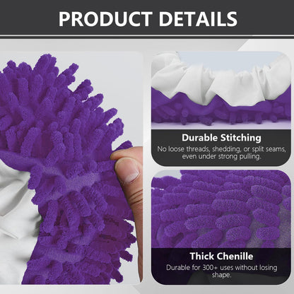 Mop Slippers Socks Floor Cleaning,Microfiber Shoe Covers dust Washable Reusable for Woman Man House Kitchen
