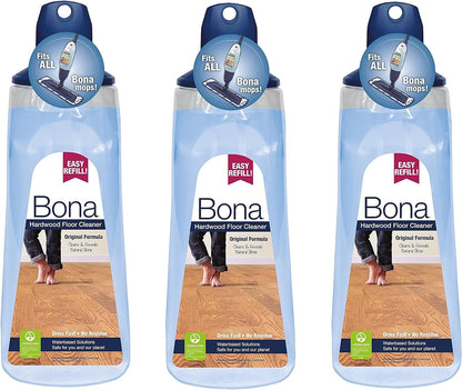 Bona® Hardwood Floor Cleaner Refill, 128 Fl Oz (Pack of 2)