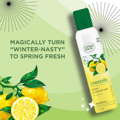 Citrus Magic Limited Edition Odor Eliminating Air Freshener Spray, Assorted Spring Fragrances, 3-Ounce, Pack of 3