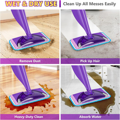 Disposable Mop Pads Refills for Swiffer WetJet Spray Mop - Wet Jet Refill Pads for All Purpose Multi Surface Hardwood Floor Cleaning - Thickened and Super Absorbent - 30 Count