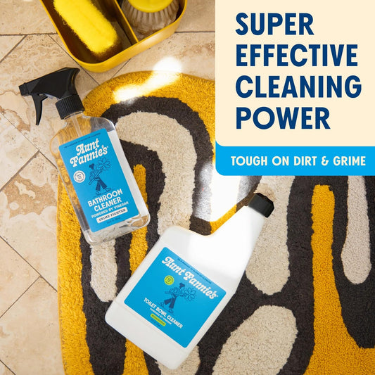Aunt Fannie's All Purpose Bathroom Cleaner Vinegar Spray for Shower, Tub, Toilet, Tile, Sink and Fixtures, 16.9 Ounces (Pack of 1)