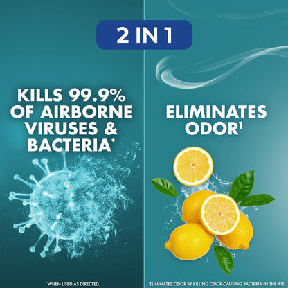 Lysol Bundle containing x2 Lysol Disinfectant Spray for Hard and Soft Surfaces, Crisp Linen, 19 Fl. Oz + Lysol Air Sanitizer Spray, For Air Sanitization and Odor Elimination, White Linen, 10 Fl. Oz