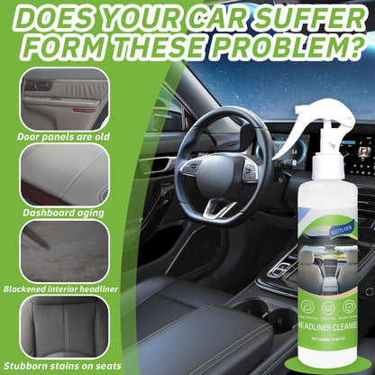 8.66 OZ (256 ml) Car Ceiling Cleaner,Headliner Cleaner,Multifunctional Car Interior Roof Fabric Cleaner Spray,Multi Purpose Deep Clean for Leather,Fabric,Plastic of Auto and Home