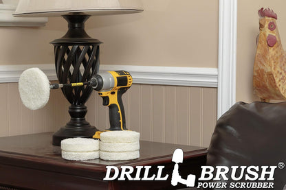 Drill Scrubber - Drill Brush Power Scrubber Pads - Bathroom - Drill Pad Attachments - Cleaning Pads - Shower Door - Baseboard - Bathroom Sink - Shower Cleaner - Flooring - Hard Water Stain Remover