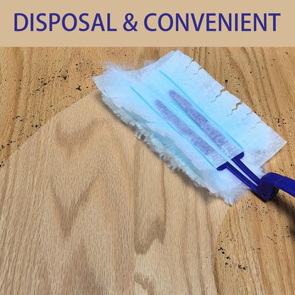 40Pcs Disposable Duster Refills, Electrostatic Fluffy for Cleaning Replacement Refills Bulk for Home Office Ceiling Surface Corner Dusting
