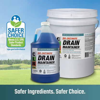 CLR PRO Commercial Drain Line and Grease Trap Treatment, Preventative Maintenance Microbial Formula, 1 Gallon Bottle