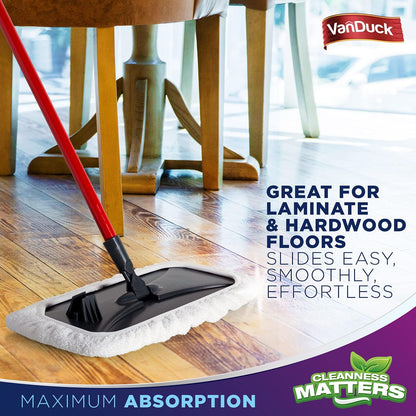 VanDuck 100% Cotton Terry Mop Pad 15x8 inch (12-Pack)