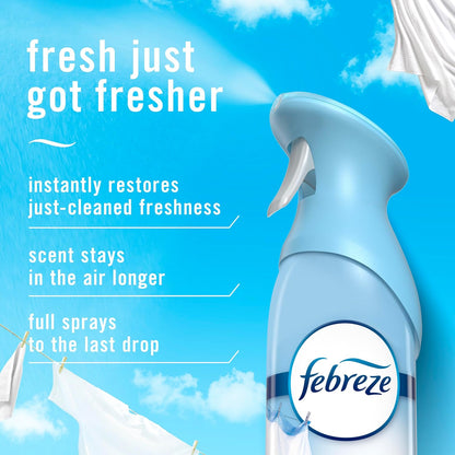 Febreze Air Mist, Air Freshener Spray, Odor Fighting Room Spray, Deodorizer for Home Bathroom Kitchen Office Apartment Dorm Room Classroom, Kitchen Base Mix, 8.1oz, 3ct