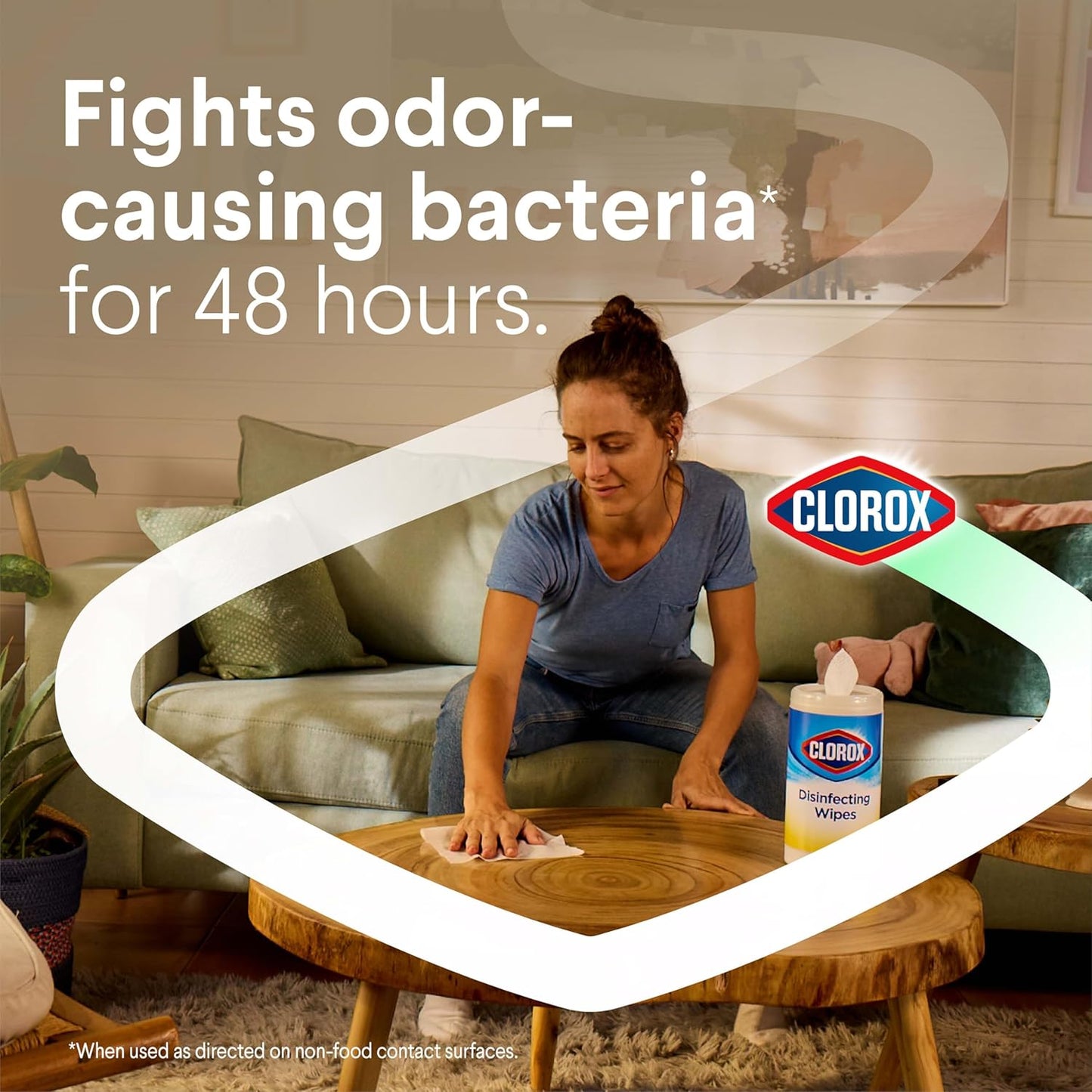 Clorox Disinfecting Wipes Flex Pack, Bleach Free, Fresh Scent, 75 Count (Pack May Vary)