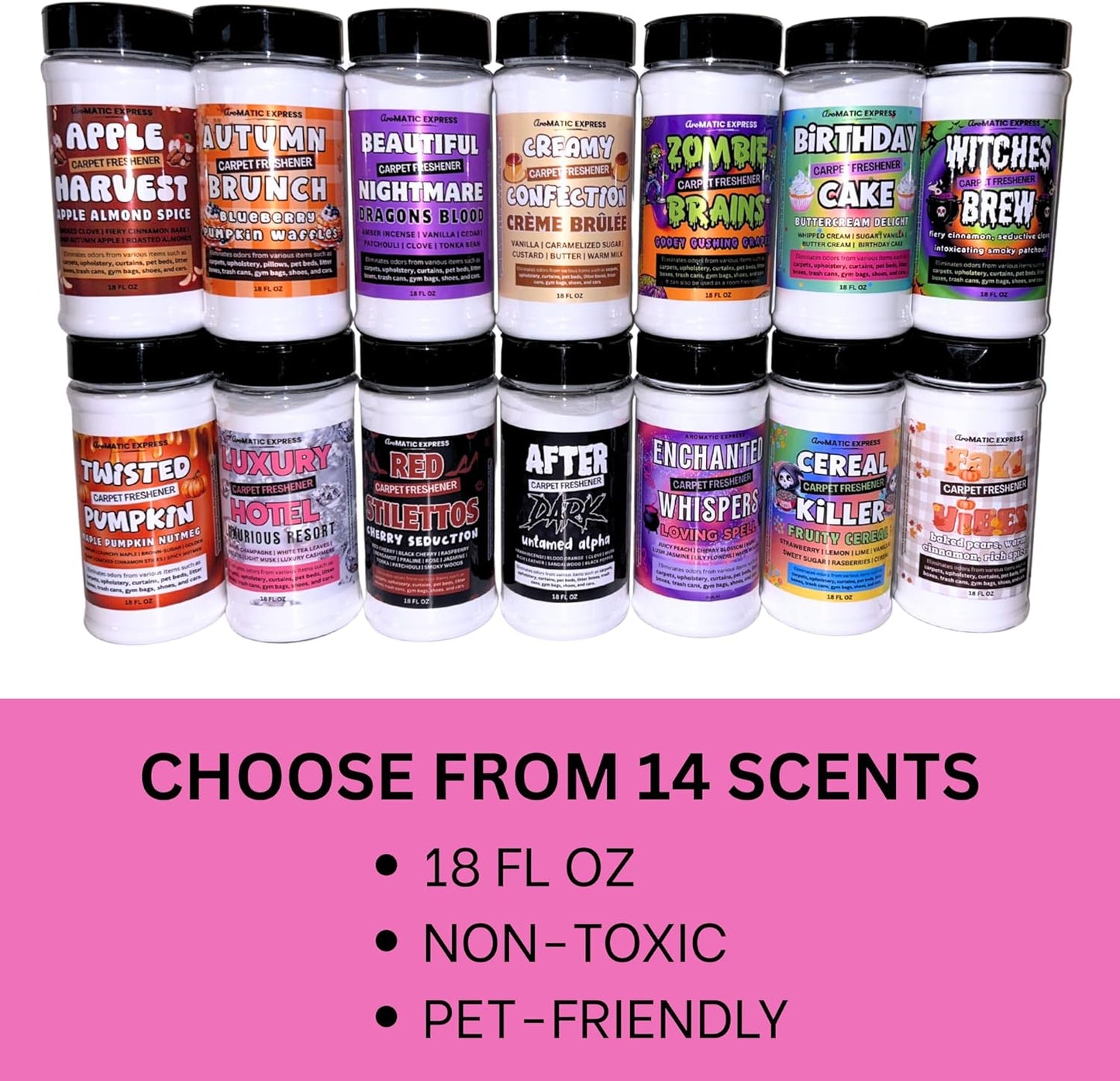 18oz Luxury Hotel Strong Scented Carpet Freshener | Odor Eliminator | Pet Odor Deodorizing Powder | Upholstery Odor Powder | Birthday Gift | New Home Gift