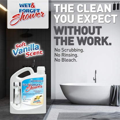 Wet & Forget Shower Cleaner Spray Multi-Surface Weekly Application Requires No Scrubbing, Bleach-Free Formula, Ready to Use, Fresh Scent, 3 Months of Cleaning, 64 Fluid Ounces, 1 Pack