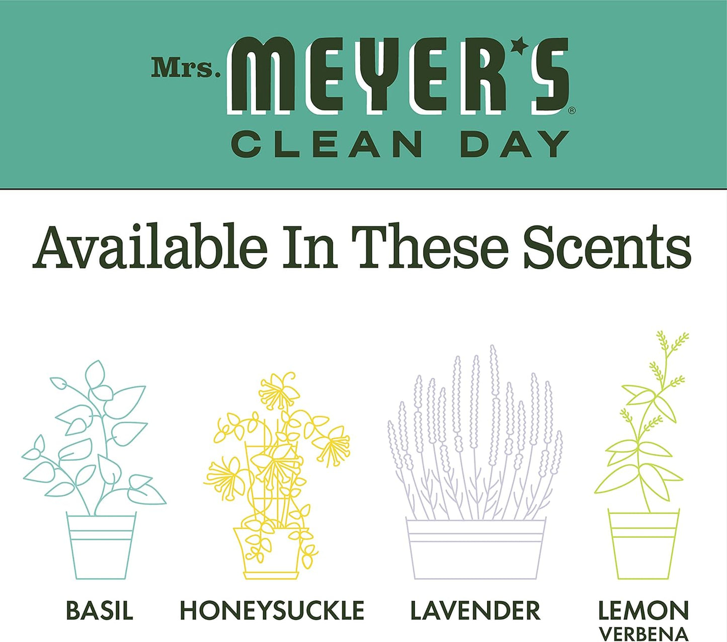 MRS. MEYER'S CLEAN DAY All-Purpose Cleaner Spray, Basil, 16 fl. oz