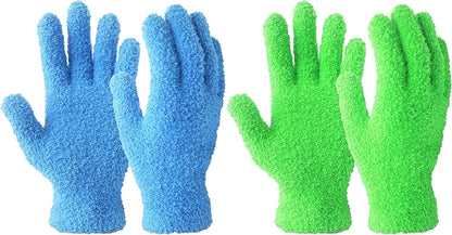 Evridwear Microfiber Plant Dusting Gloves Reusable Leaf Cleaning Glove for Houseplants,Blinds,Furniture and Small Objects