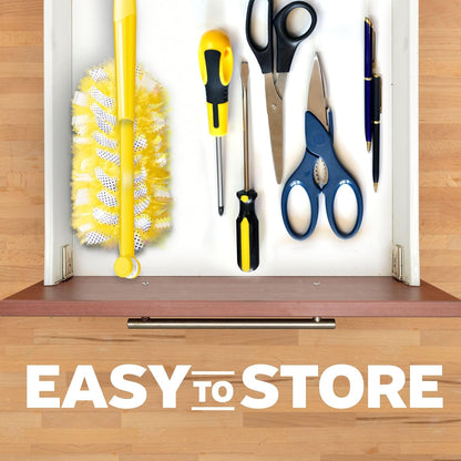 Swiffer Duster Kit with 3 ft Extendable Handle, Heavy Duty Dusting Starter Kit with 12 Refills, for Ceiling Fans, Vents and Hard to Reach Places