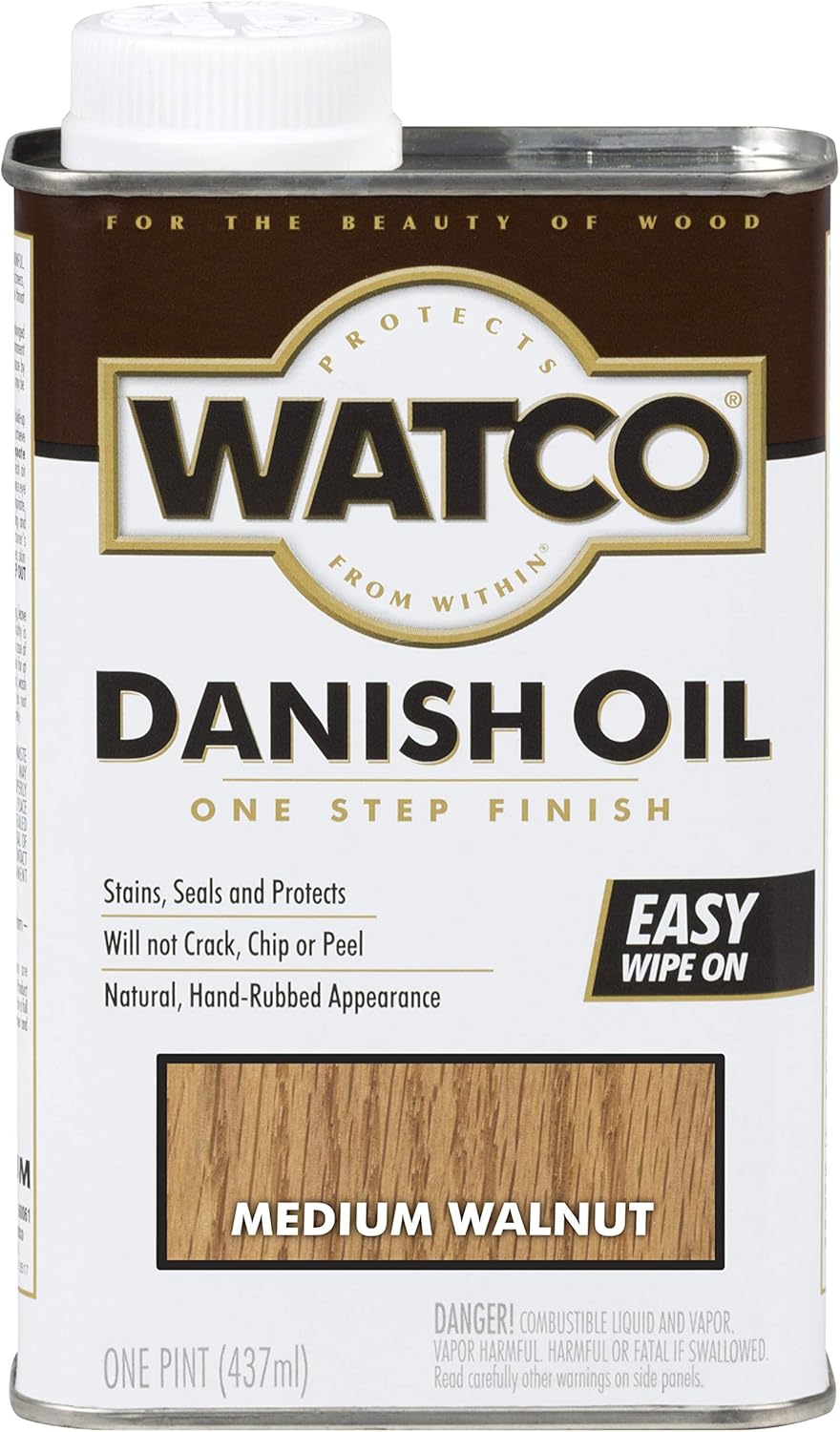 Watco Danish Oil Wood Finish Spray, 11.25 oz, Dark Walnut