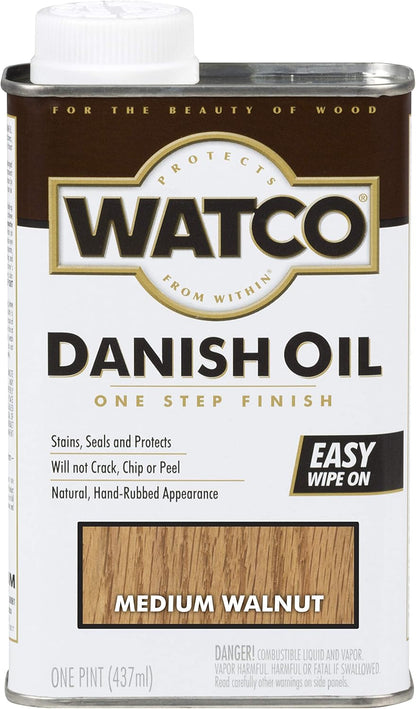 Watco Danish Oil Wood Finish Spray, 11.25 oz, Dark Walnut