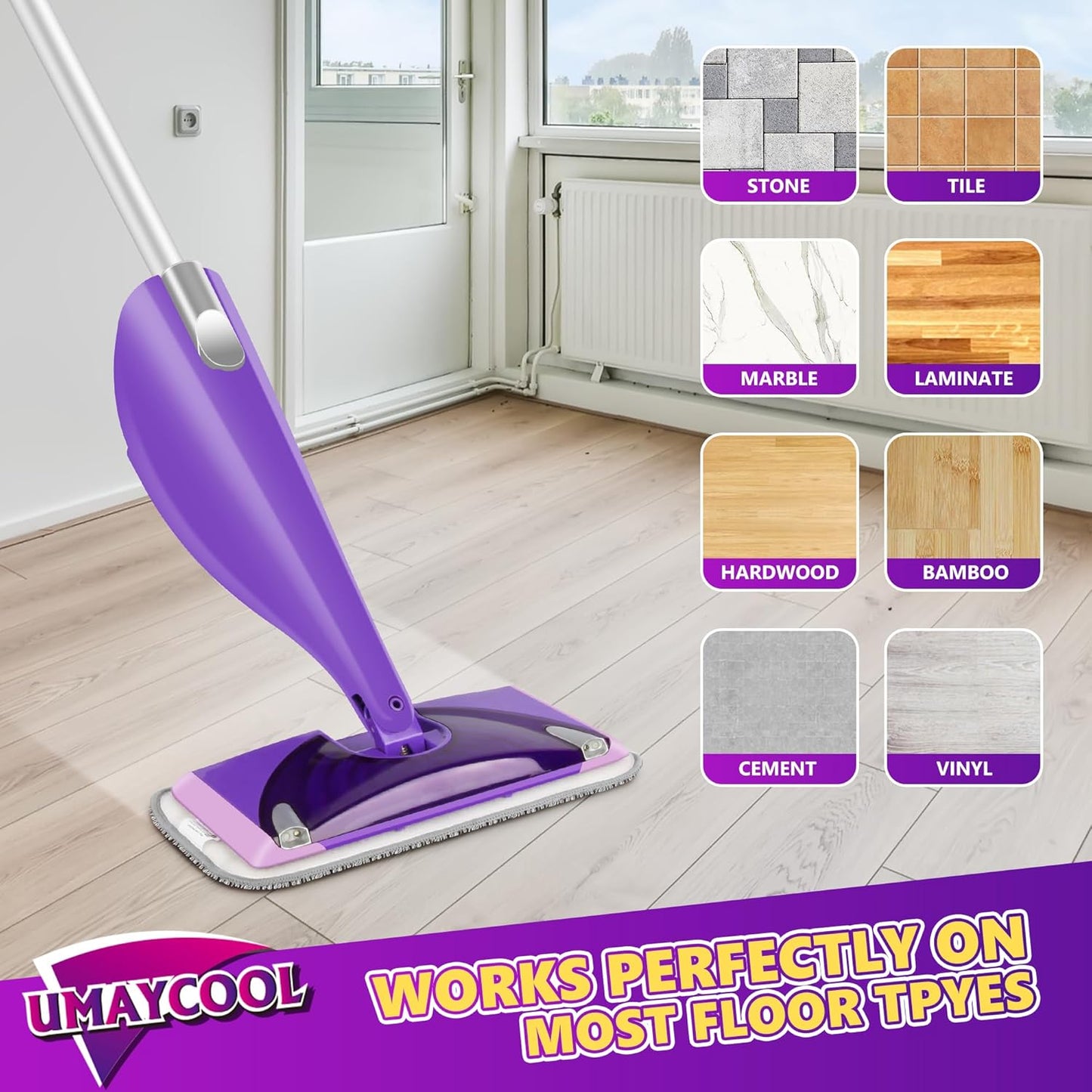 Disposable Mop Pads Refills for Swiffer WetJet Spray Mop - Wet Jet Refill Pads for All Purpose Multi Surface Hardwood Floor Cleaning - Thickened and Super Absorbent - 30 Count