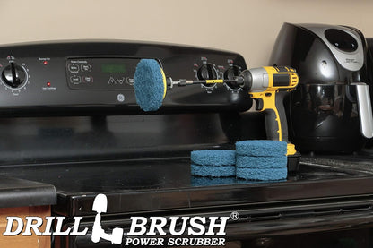 Drill Scrubber - Drill Brush Power Scrubber Pads - Bathroom - Drill Pad Attachments - Cleaning Pads - Shower Door - Baseboard - Bathroom Sink - Shower Cleaner - Flooring - Hard Water Stain Remover