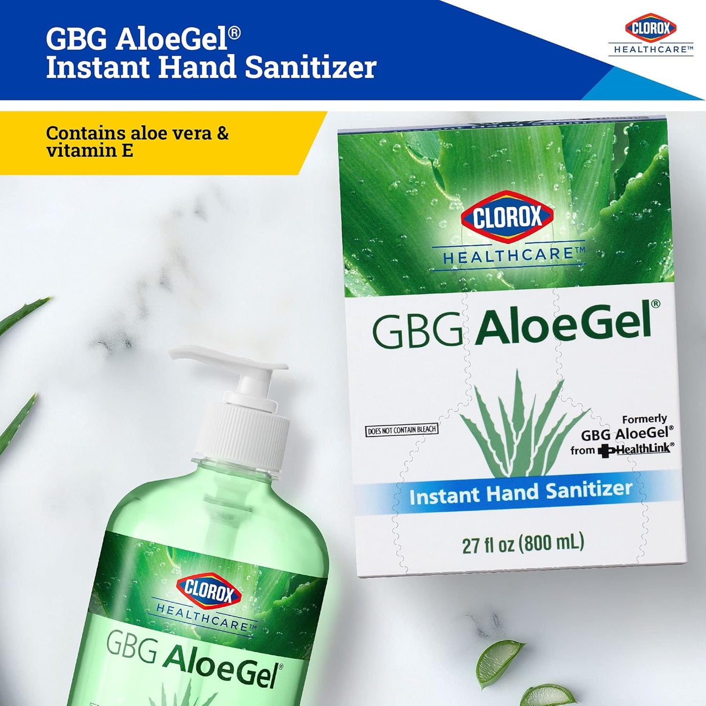 Clorox Healthcare GBG AloeGel Hand Sanitizer Wipes, Bleach-Free Sanitizing Wipes for Hands with 71% Ethyl Alcohol and Aloe - FDA Registered, Resealable Travel Pouch, 20 Count