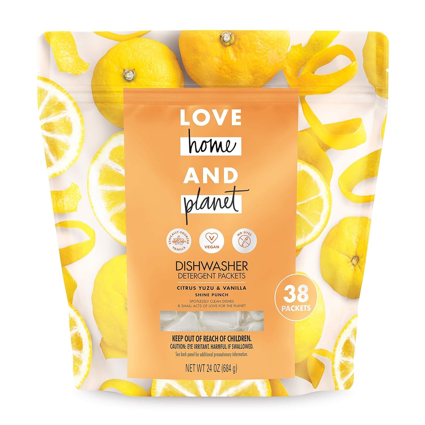 Love Home and Planet Dishwasher Detergent, Gel Lavender & Argan Oil, 56 oz