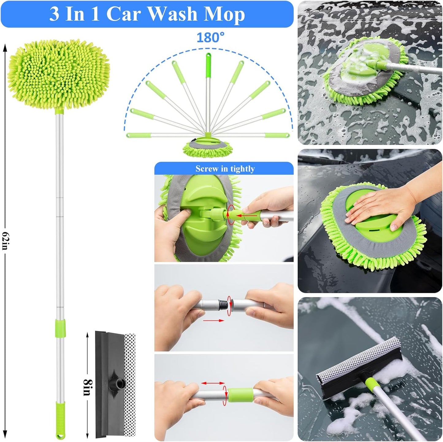 37Pcs Car Detailing Brush Set, Car Detailing Kit, Auto Detailing Drill Brush Set, Car Detailing Brushes, Car Wash Cleaning Tools Kit with Car Vacuum for Interior, Exterior, Wheels, Blue