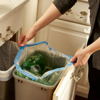 Hefty Recycling Trash Bags, Clear, 13 Gallon, 60 Count Packaging May Vary