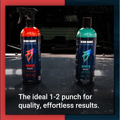 Bling Sauce Platinum Spots Sauce, Heavy-Duty Hard Water Spot Remover for Cars, Trucks, SUVs, 24oz.