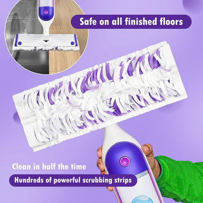 Pure Realm 40 Cout Power Mop Pads Refills for Powermop , Multi-Surface Disposablen swiffer Power Mop Pads，Unscented Spray Cleaning Repalcement Pads Refill