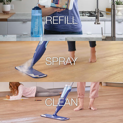 Bona PowerPlus Hardwood Floor Deep Cleaner Refill - 128 fl oz - Refill for Bona Spray Mops and Spray Bottles - Residue-Free Floor Cleaning Solution for Wood Floors
