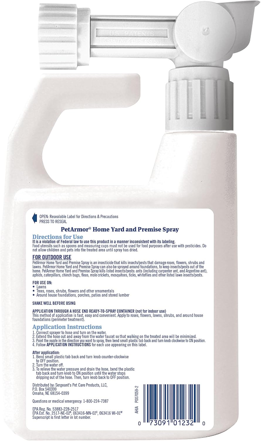 PETARMOR Home Carpet Powder for Fleas and Ticks, Protect Your Home From Fleas and Deodorizes Carpets, 16 Ounce