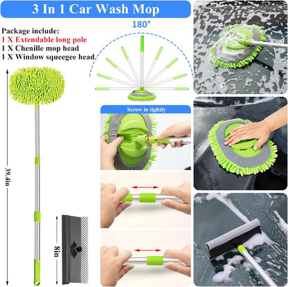 42Pcs Car Wash Detailing Kit Cleaning Set with Foam Gun Sprayer, Long-Handle Brush, Collapsible Bucket, Large Wash Mitt, Towels, Complete Interior & Exterior Car Washing Supply Set (Blue)